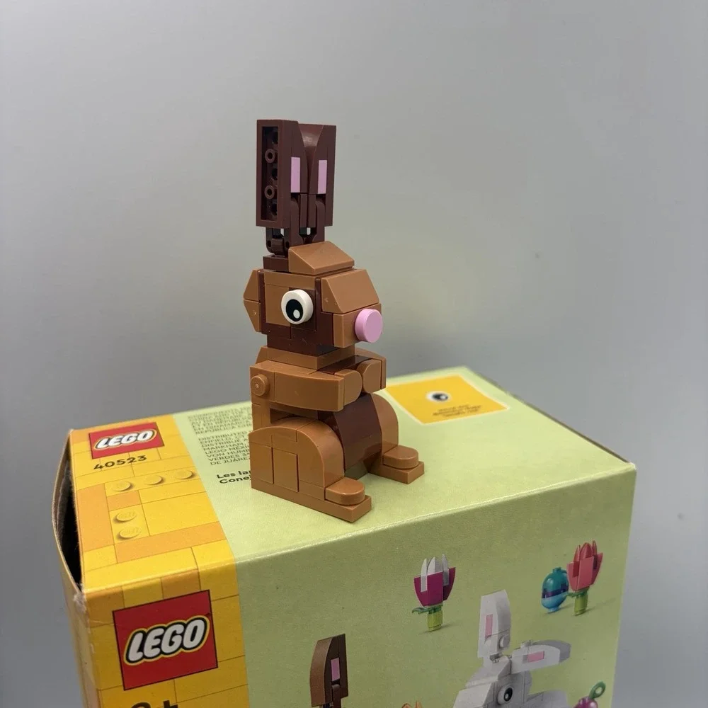 LEGO Easter Sets 40523 & 40527 Easter Rabbits & Easter Chicks Open And Assembled